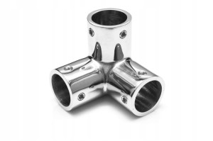 Łącznik relingu trójnik 3D Ø 22 mm A4 kwasoodporny