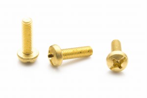 Śruba mosiężna wypukła M5x12 DIN7985 10 szt.