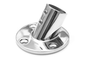 Podstawa relingu okrągła kątowa 60° Ø 22 mm A4 kwasoodporna