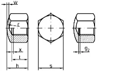 Nakrętka sześciokątna z kołpakowa niska DIN 917 - a2szczecin.sklep.pl